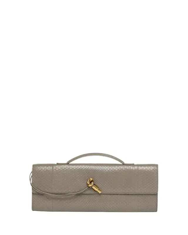 Bottega Veneta Andiamo Python Long Clutch Bag