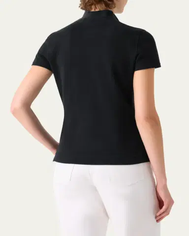 Akris Cotton Pique Short-Sleeve Polo Shirt | Thumbnail 3