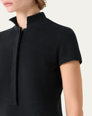 Akris Cotton Pique Short-Sleeve Polo Shirt | Thumbnail 5