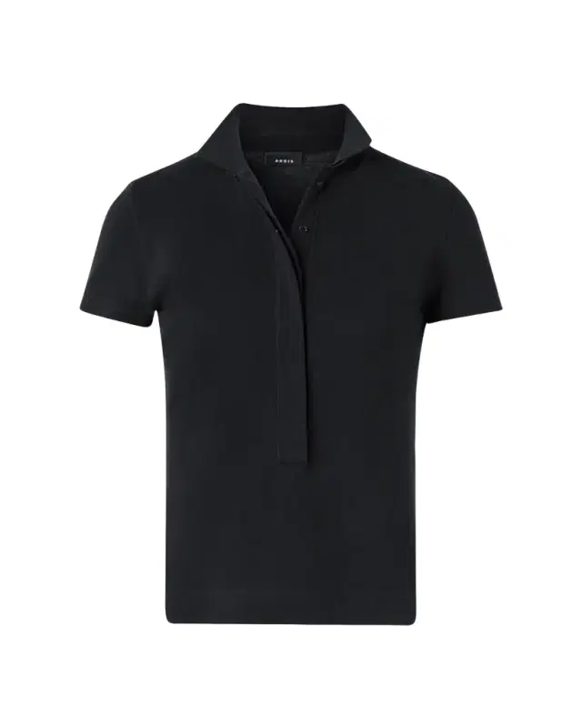 Cotton Pique Short-Sleeve Polo Shirt