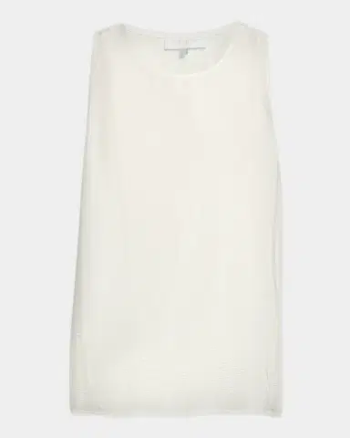 Eskandar A-Line Shimmer Silk Shell | Thumbnail 6 Eskandar A-Line Shimmer Silk Shell | Thumbnail 6