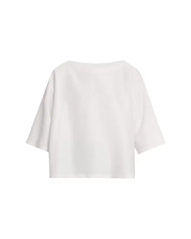 Eskandar 3/4-Sleeve Shimmer Silk Top