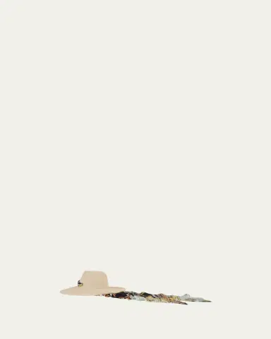 Eugenia Kim Cassidy Sun Hat with Satin Scarf | Thumbnail 2 Eugenia Kim Cassidy Sun Hat with Satin Scarf | Thumbnail 2