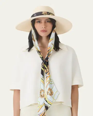 Eugenia Kim Cassidy Sun Hat with Satin Scarf | Thumbnail 4 Eugenia Kim Cassidy Sun Hat with Satin Scarf | Thumbnail 4