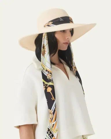 Eugenia Kim Cassidy Sun Hat with Satin Scarf | Thumbnail 5 Eugenia Kim Cassidy Sun Hat with Satin Scarf | Thumbnail 5
