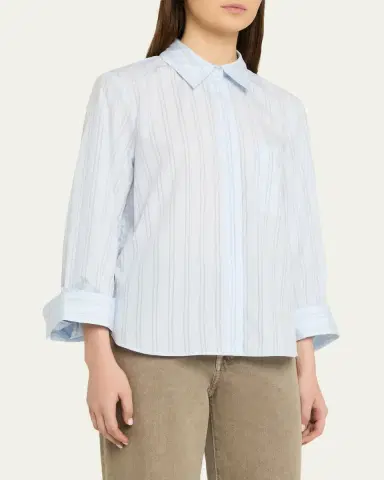 TWP Boyfriend Button-Front Shirt | Thumbnail 4 TWP Boyfriend Button-Front Shirt | Thumbnail 4