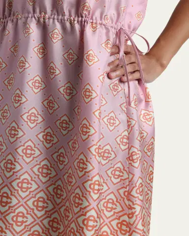 Casablanca Monogram Degrade Silk Twill Halter Mini Dress | Thumbnail 5 Casablanca Monogram Degrade Silk Twill Halter Mini Dress | Thumbnail 5