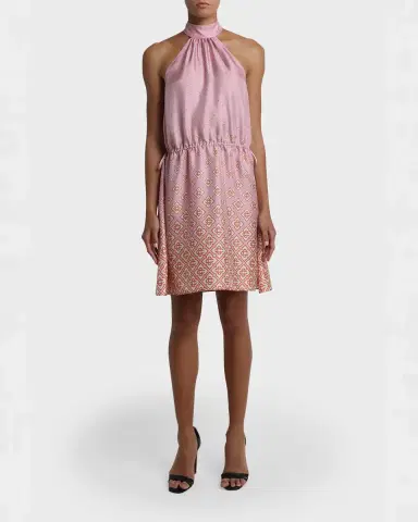 Casablanca Monogram Degrade Silk Twill Halter Mini Dress | Thumbnail 6 Casablanca Monogram Degrade Silk Twill Halter Mini Dress | Thumbnail 6