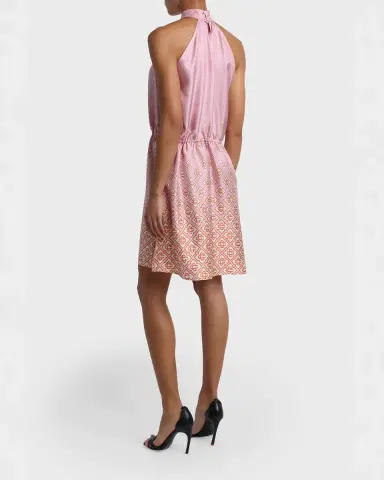 Casablanca Monogram Degrade Silk Twill Halter Mini Dress | Thumbnail 7 Casablanca Monogram Degrade Silk Twill Halter Mini Dress | Thumbnail 7