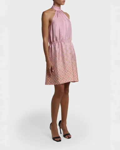 Casablanca Monogram Degrade Silk Twill Halter Mini Dress | Thumbnail 8 Casablanca Monogram Degrade Silk Twill Halter Mini Dress | Thumbnail 8