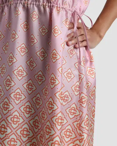 Casablanca Monogram Degrade Silk Twill Halter Mini Dress | Thumbnail 9 Casablanca Monogram Degrade Silk Twill Halter Mini Dress | Thumbnail 9