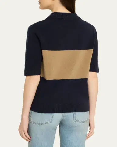 TWP Slightly Oversized Italian Cashmere Polo Sweater | Thumbnail 3