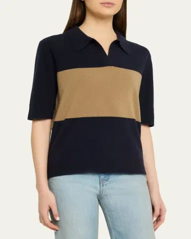 TWP Slightly Oversized Italian Cashmere Polo Sweater | Thumbnail 4