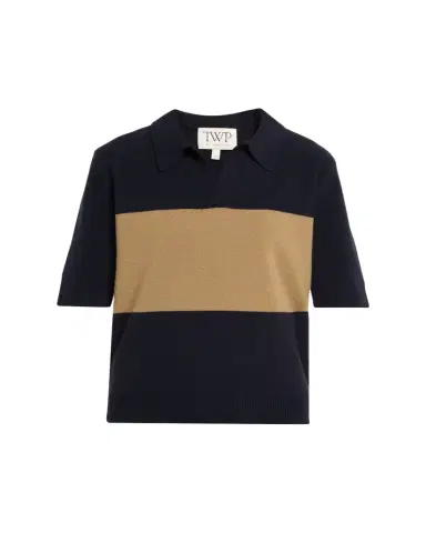 TWP Slightly Oversized Italian Cashmere Polo Sweater | Thumbnail 1