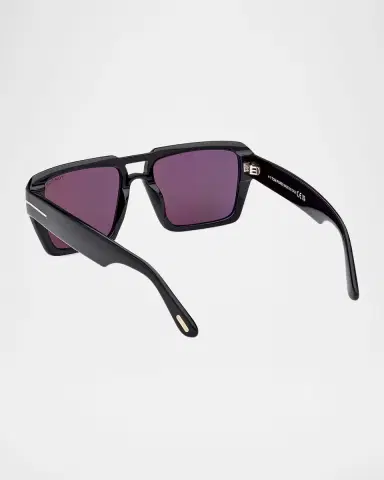 Tom Ford Men's Redford Acetate Rectangle Sunglasses | Thumbnail 2 Tom Ford Men's Redford Acetate Rectangle Sunglasses | Thumbnail 2