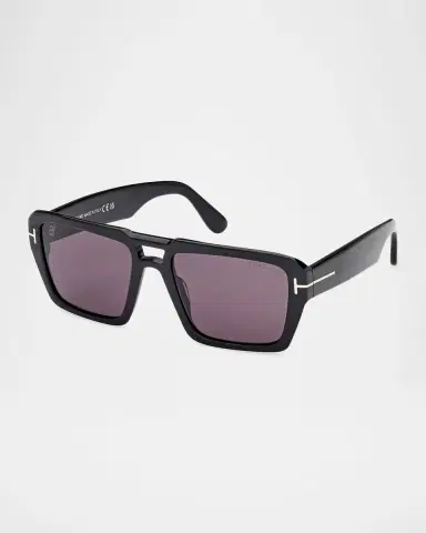 Tom Ford Men's Redford Acetate Rectangle Sunglasses | Thumbnail 4 Tom Ford Men's Redford Acetate Rectangle Sunglasses | Thumbnail 4