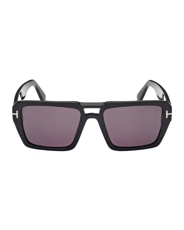 TOM FORD Men 's Redford Acetate Rectangle Sunglasses