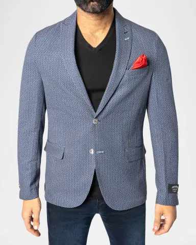 Maceoo Men's Descartes Micro-Geometric Unconstructed Blazer | Thumbnail 3