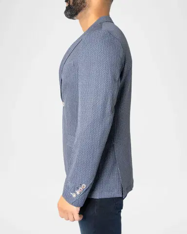 Maceoo Men's Descartes Micro-Geometric Unconstructed Blazer | Thumbnail 5