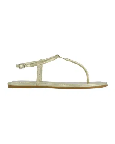 Bernardo Hercu Metallic Ankle-Strap Flat Sandals | Thumbnail 1 Bernardo Hercu Metallic Ankle-Strap Flat Sandals | Thumbnail 1
