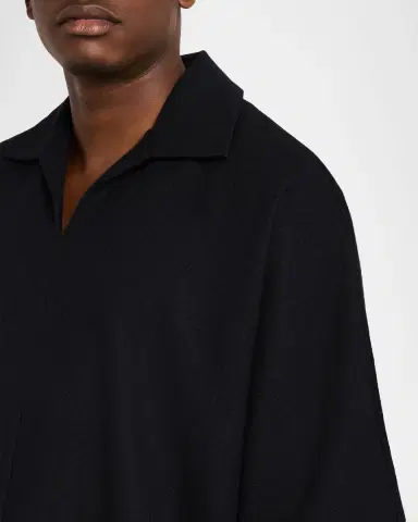 Fear of God Men's Virgin Wool Relaxed-Fit Polo Shirt | Thumbnail 5 Fear of God Men's Virgin Wool Relaxed-Fit Polo Shirt | Thumbnail 5