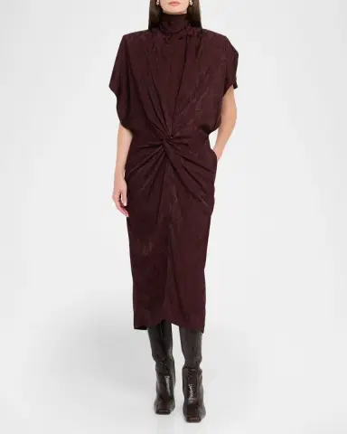 Stella McCartney Fluid Jacquard Midi Dress | Thumbnail 2