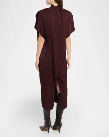 Stella McCartney Fluid Jacquard Midi Dress | Thumbnail 3