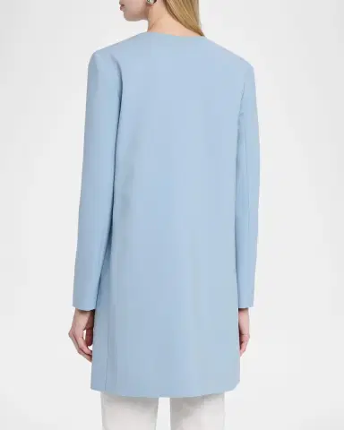Oscar de la Renta Floral Embellished Wool Coat | Thumbnail 3 Oscar de la Renta Floral Embellished Wool Coat | Thumbnail 3