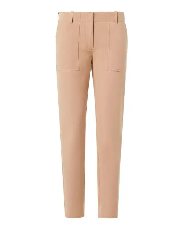 Franco Slim Bi-Stretch Cotton Cropped Pants