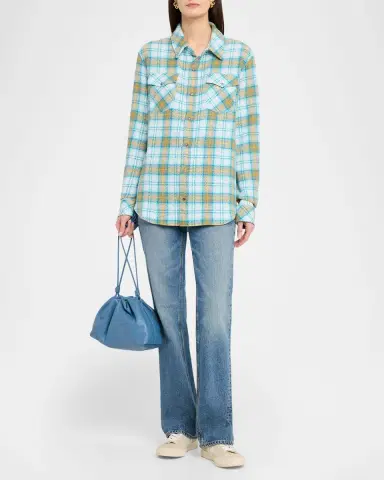 God’s True Cashmere Freedom Tartan Cashmere Flannel Shirt | Thumbnail 2 God’s True Cashmere Freedom Tartan Cashmere Flannel Shirt | Thumbnail 2