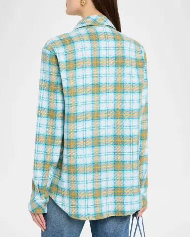 God’s True Cashmere Freedom Tartan Cashmere Flannel Shirt | Thumbnail 3 God’s True Cashmere Freedom Tartan Cashmere Flannel Shirt | Thumbnail 3