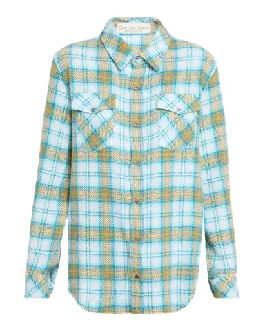 God’s True Cashmere Freedom Tartan Cashmere Flannel Shirt | Thumbnail 1 God’s True Cashmere Freedom Tartan Cashmere Flannel Shirt | Thumbnail 1
