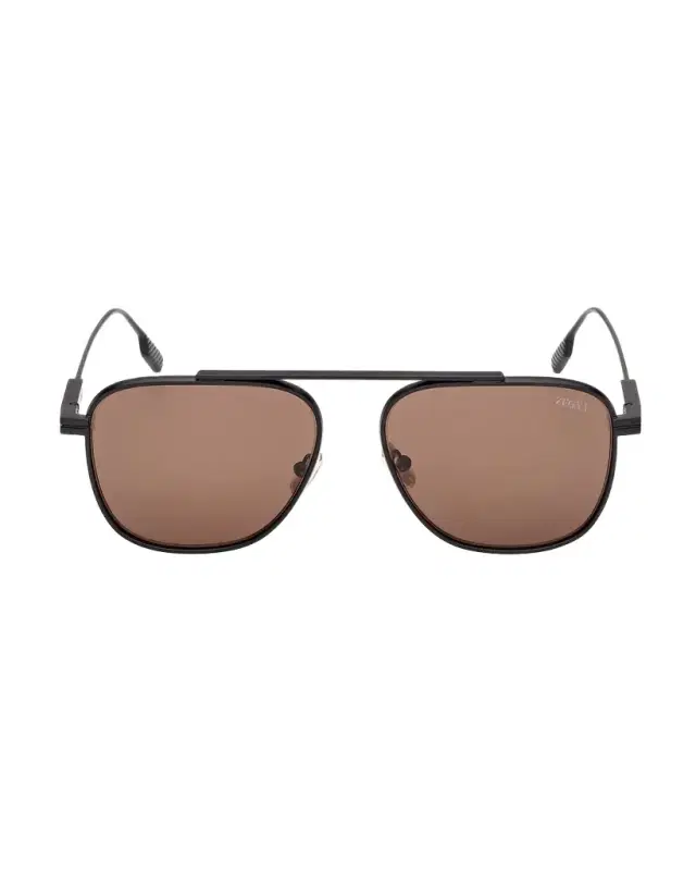 ZEGNA Orizzonte I Metal Navigator Sunglasses