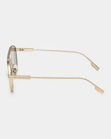 Zegna Gold Orizzonte I Metal Navigator Sunglasses | Thumbnail 8