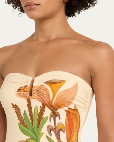 Ulla Johnson Monterey Strapless One-Piece Swimsuit | Thumbnail 4