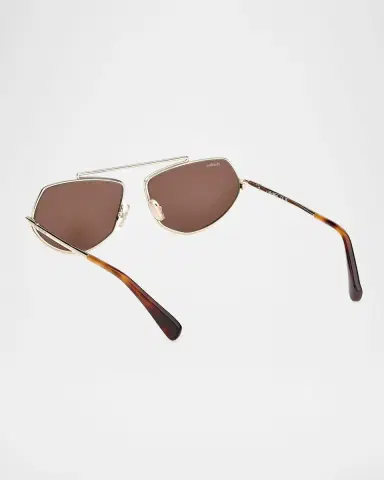 Max Mara Joey 60mm Metal Square Sunglasses | Thumbnail 2 Max Mara Joey 60mm Metal Square Sunglasses | Thumbnail 2