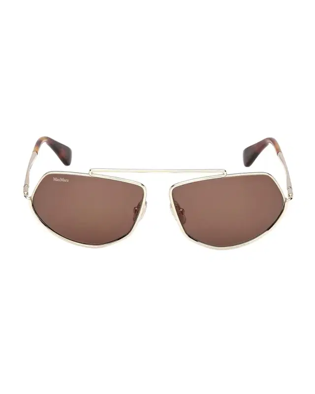 Max Mara Joey 60mm Metal Square Sunglasses