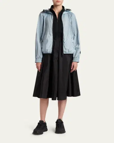 Moncler Anemone Pleated Hooded Jacket | Thumbnail 2 Moncler Anemone Pleated Hooded Jacket | Thumbnail 2
