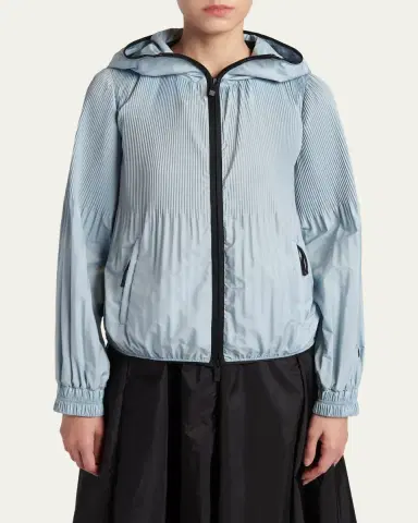 Moncler Anemone Pleated Hooded Jacket | Thumbnail 4 Moncler Anemone Pleated Hooded Jacket | Thumbnail 4