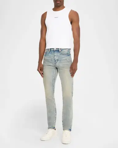 PURPLE Men's Glow Dirty Light Wash Jeans | Thumbnail 2 PURPLE Men's Glow Dirty Light Wash Jeans | Thumbnail 2