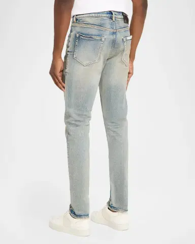 PURPLE Men's Glow Dirty Light Wash Jeans | Thumbnail 3 PURPLE Men's Glow Dirty Light Wash Jeans | Thumbnail 3