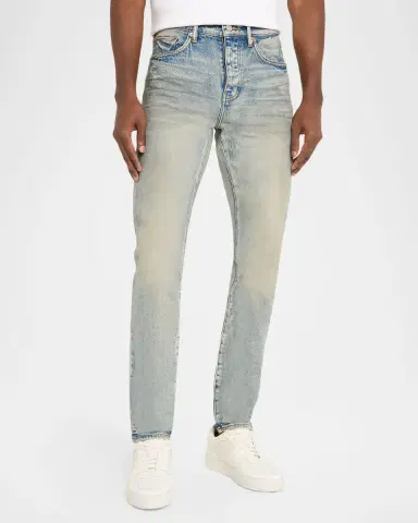 PURPLE Men's Glow Dirty Light Wash Jeans | Thumbnail 4 PURPLE Men's Glow Dirty Light Wash Jeans | Thumbnail 4