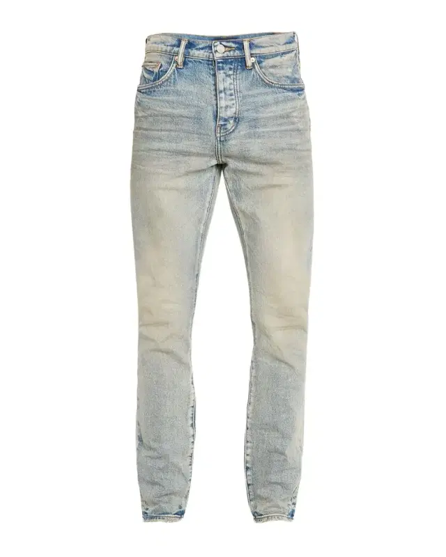 Men 's Glow Dirty Light Wash Jeans