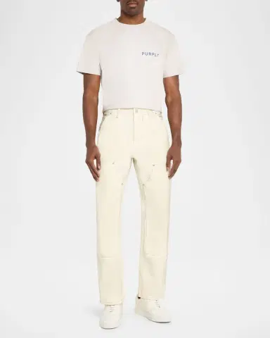 PURPLE Men's P015 Canvas Carpenter Pants | Thumbnail 2 PURPLE Men's P015 Canvas Carpenter Pants | Thumbnail 2