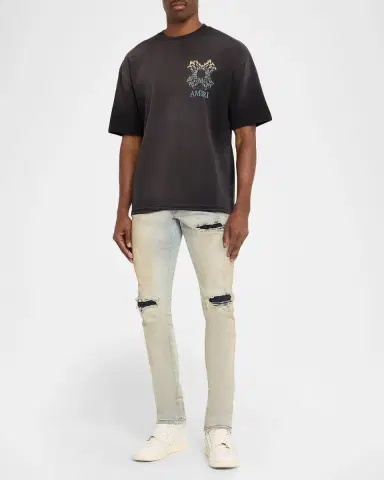 Amiri Men's Mx1 Distressed Skinny Jeans | Thumbnail 2