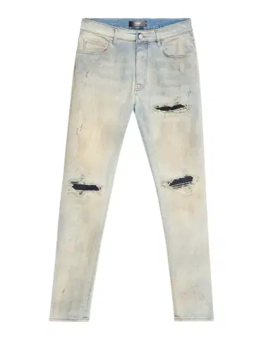 Amiri Men's Mx1 Distressed Skinny Jeans | Thumbnail 1
