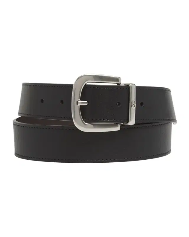Valentino Garavani Men 's Buckle Reversible Leather Belt