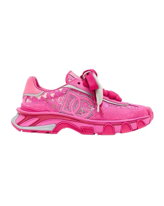 Dolce & Gabbana Country Road Lace and Suede Runner Sneakers