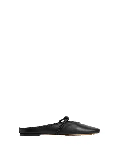 Bottega Veneta Lagoon Nappa Leather Knotted Mary Jane Ballerina Mules | Thumbnail 1 Bottega Veneta Lagoon Nappa Leather Knotted Mary Jane Ballerina Mules | Thumbnail 1