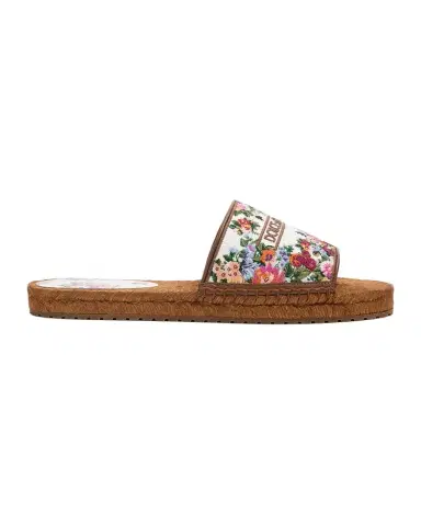 Dolce & Gabbana Floral Logo-Embroidered Espadrille Sandals | Thumbnail 1 Dolce & Gabbana Floral Logo-Embroidered Espadrille Sandals | Thumbnail 1